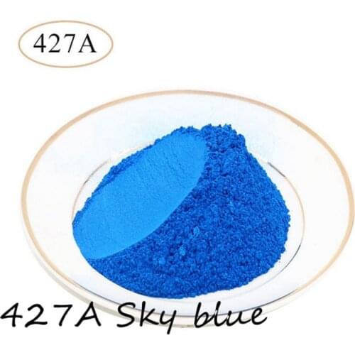 427A Sky blue color 50g Pearlescent Powder Pigment Car Paint Nail Polish Mica Nail Glitter Pearl Powder Dye Soap Pigment DIY