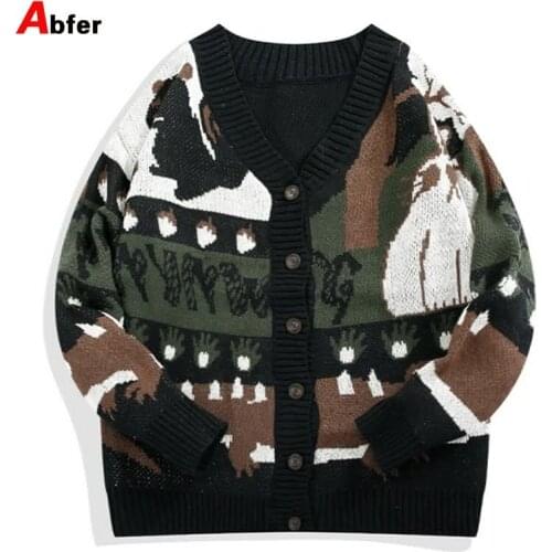 Мужские вязаные кардиганы Abfer China At AliExpress