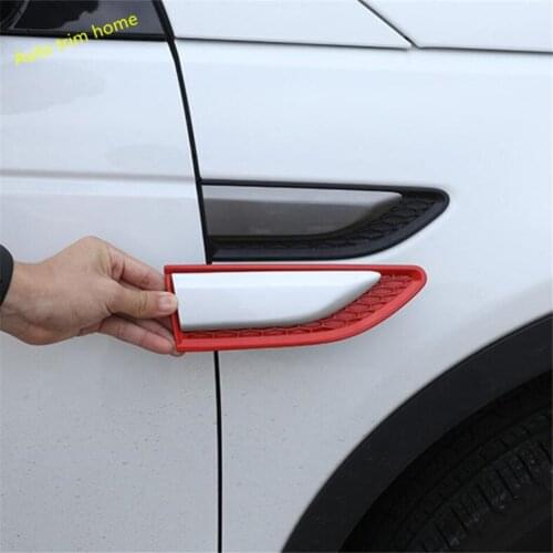 Accessories Fit For Land Rover Discovery Sport 2015 - 2019 Side Body Fender Leaf Decoration Plate Cover Trim 2Pcs