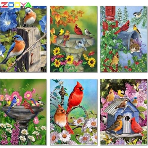 5D Special Shaped Beautiful Diamond Painting Animal Diamond Embroidery Painting 3D Animal Brid Diamond Mosaic Decortion Er039
