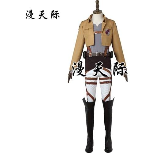 Anime Attack on Titan Stationed Corps Coat Shirt Pants Uniform Party Dress Cosplay Costume Halloween Men Free Shipping 2021 New