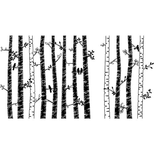 DABOXIBO White Birch Clear Stamps Mold For DIY Scrapbooking Cards Making Decorate Crafts 2020 NEW Arrival