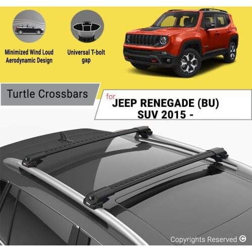 BARS FOR JEEP RENEGADE (BU) SUV 2015 ON ALUMINUM ALLOY SIDEBARS CAR ROOF RACK LUGGAGE CARRIER CROSSBAR