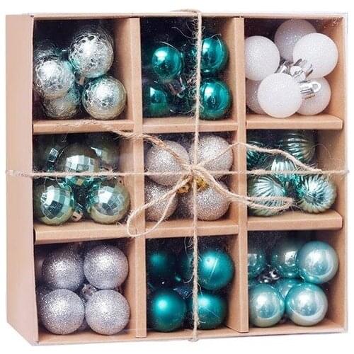 Decorative Painted Balls Wedding ValentineS Day Holiday Atmosphere Decoration Supplies Set 3CM 99 Christmas Balls Gift Box Set