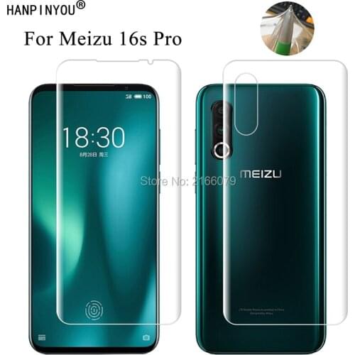 For Meizu 16s Pro 6.2" Clear TPU / Matte Anti-Fingerprints Hydrogel Front Back Full Cover Soft Screen Protector Protective Film