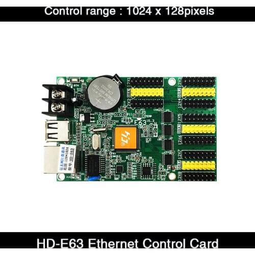 HD-E63 U-Disk LED Display Card P10 Monochrome - Single Color and Dual Color Huidu LED Controller