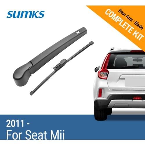 SUMKS Rear Wiper & Arm for Seat Mii 2011 2012 2013 2014 2015 2016 2017