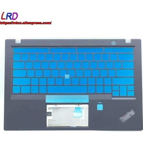 LRD Original Shell for Lenovo ThinkPad X1 Carbon 5TH Keyboard Bezel Palmrest With Fingerprint Hole SM10N01551 Black