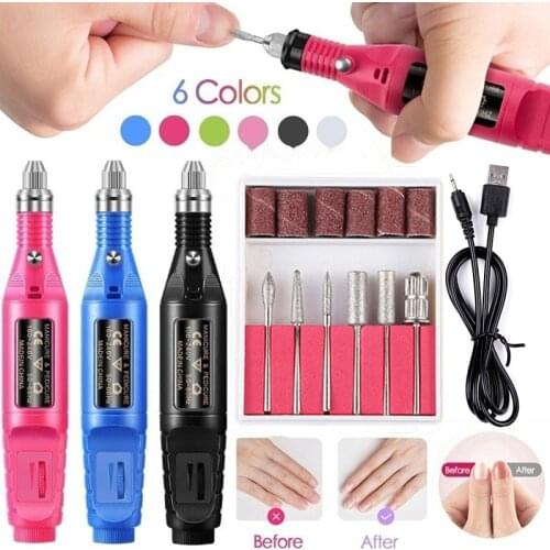 Universal Electric Nail Drill Machine Nail Drill Set Nail Polishing Nail Remover Nail File Nail Art Equipment for Manicure