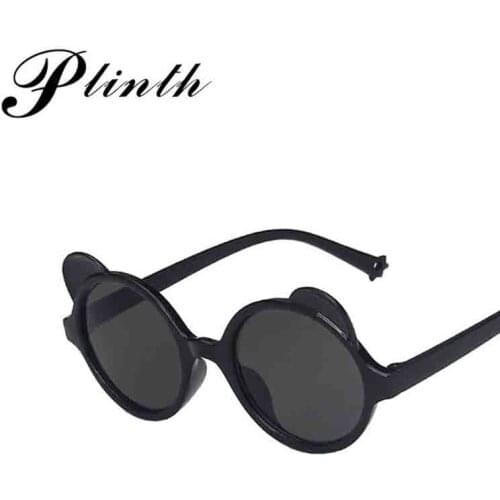 New Child Round Sunglasses Boys Girls Lovely Cartoons Little Bear Sun Glasses Fashion Baby Kids Shading Eyewear UV400 AG23