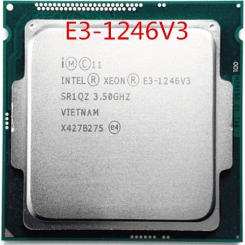 Original Intel Xeon E3-1246V3 CPU 3.50GHz 8M LGA1150 Quad-core Desktop E3-1246 V3 processor Free shipping E3 1246V3