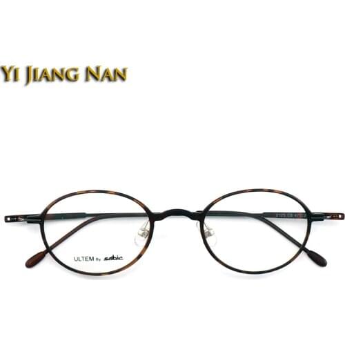 Transparent Retro Ultem Optical Glasses Frame Round Men Eyewear Spectacle Clear Occhiali Da Vista Uomo Eyeglasses Frame Women