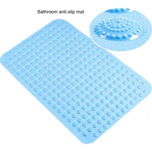 Rectangle PVC Bathroom Non-slip Mat Soft Bathroom Massage Mat Suction Cup Non-slip Bathtub Mat Bathroom Carpet