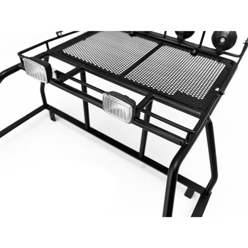 Roll Cage Luggage Rack With Ipf Lamp Light Frame for RC4WD 1/10 TF2 Mojave RC Car Model Kits