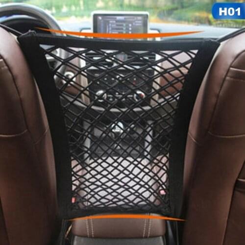 Black Coarse Net Vehicle Car Seat Nylon Elastic Mesh Net Accessories Storage Pocket Bag Holder Block Pets Back Rear Trunk Tools