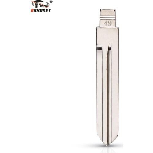 Dandkey NO.49 KD Uncut Remote Key Blank Metal Flip Folding Blade Type # 49 New For Nissan Origin Key NSN14 Right Blade