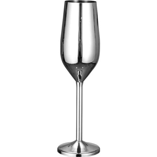 Steel Champagne Cup Wine Glass Cocktail Glass Metal Creative Bar Gold Restaurant Wine Glass Rose Goblet R1I1