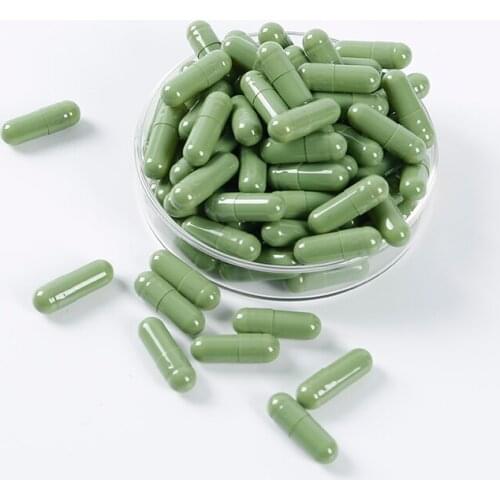Dark and Light Green, Can Filled With Shell cCapsules,Send spoon for order above 1000 Tablets