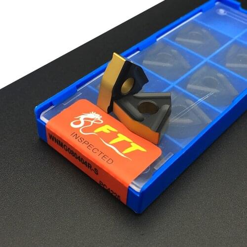 Lathe tools 10pcs WNMG080404R S PC4225 Cutting Lathe CNC tools Lathe cutter External Turning Tool Carbide Insert High Quality
