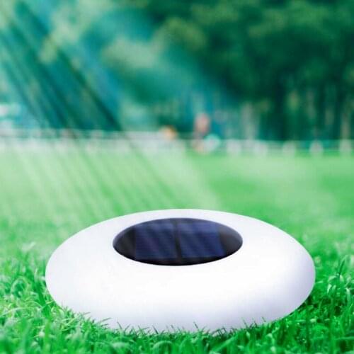 Outdoor Waterproof RGB 16-Color Changing Illuminated Battery Powered Solar LED UFO Floating Swimming Pool Pond Garden Lamps