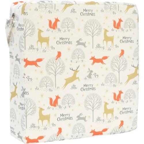 W3JF Square Booster Seat Dining Chair Washable Thick Increasing Cushion for Kids Baby Toddler Highchair Pad