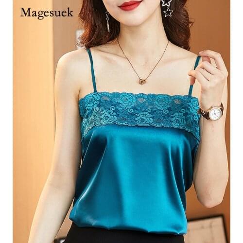 Women V-neck Embroidery Blouses Satin Blouse Tops Woman Elastic Satin Shirt Top Plus Size Silk Women Blouses Shirts Blusas 14213