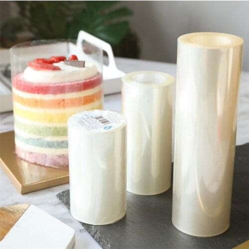1 Roll Cake Surround Film Transparent Cake Collar Kitchen Acetate Cake Chocolate Candy For Baking Durable 8cm*10m/10cm*10m