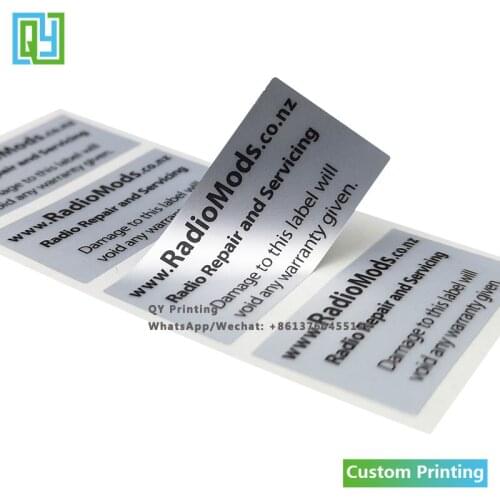 1000pcs 20x40mm Free Shipping Custom Security Label Sticker Box Seal Security Void Open Safty Sticker