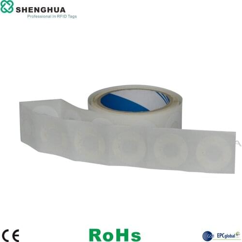 1000pcs/roll EPC CLASS1 GEN2 Disc Smart Tag RFID UHF Passive Self Adhesive Label
