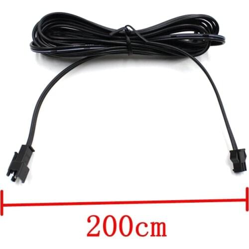 2Meter 2Pin SM Extended Wire Connecotor For EL Wire Electroluminescent Light