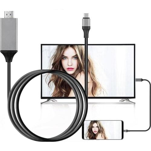 2 In 1 Type C To HDMI-compatible Cable Adapter HDTV 4K Cable HD Extend Converter Male To Female Converter For PC Computer TV
