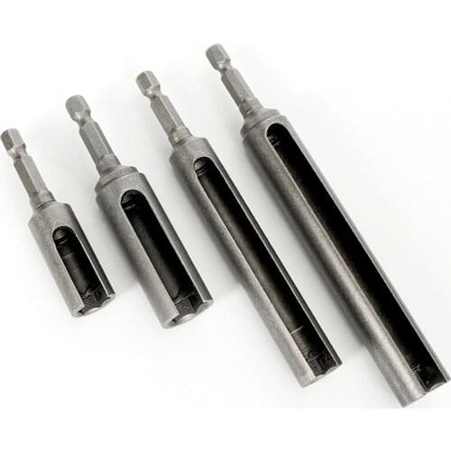 8mm 10mm 12mm 14mm 17mm Nut Driver 1/4" Quick-Change Hex Shank Slotted Drill Bit Socket Wrench Tool Length 65mm/80mm/120mm/135mm