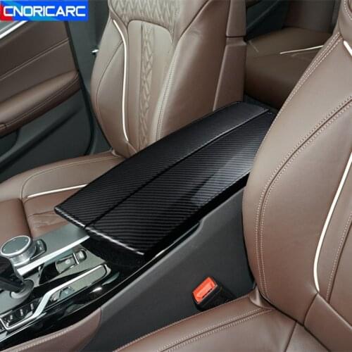 Car Styling For BMW 5 Series G30 G38 2018-2020 LHD Center Console Armrest Box Panel Cover Trim Stickers Interior Accessories
