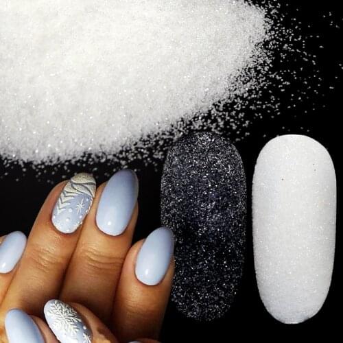 10g Shining Nail Glitter Powder Sugar Coating Effect Nail Decorations Sweater Candy Dust Christmas Snow Design Manicure Tips