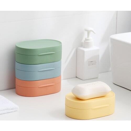 8 Styles Bathroom Dish Plate Case Home Shower Travel Hiking Holder Container Soap Box Plastic Soap Box Dispenser Soap Rack
