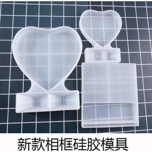 DIY Crystal Epoxy Silicone Mold Jewelry Love Photo Frame Mould