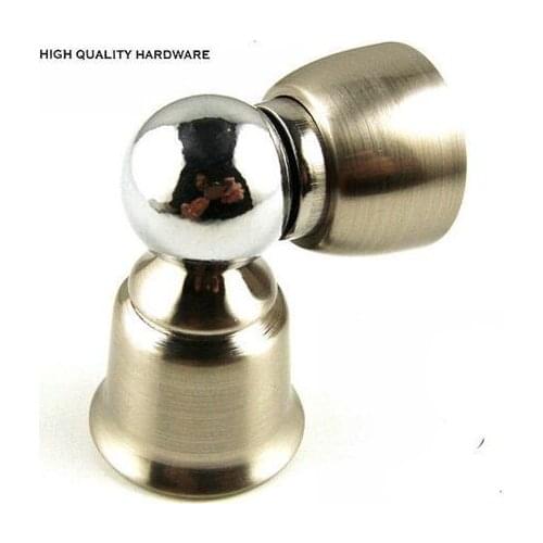 Two use Round Head luxury zinc alloy door stopper classical door stops strong magnetism wall door short stops modern simple 57mm