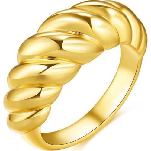 New fashion trend classic creativity twist thread womens ring vintage personality geometric jewelry for women accesories gift