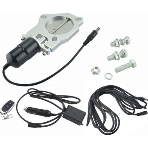 ESPEEDER 2.25 Inch Stainless Steel Headers Electric Exhaust Cut Out Vavle Kit With Electric Switch Car Complete Installations