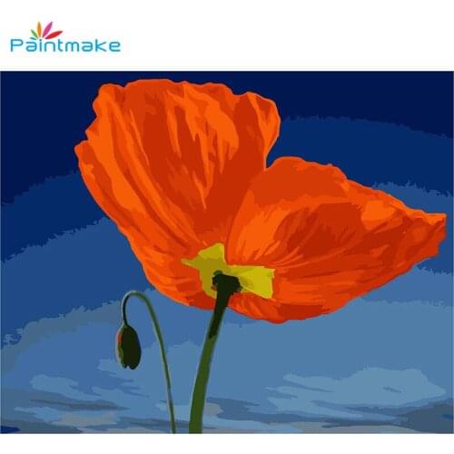 Paintmake color Flower DIY Paint By Numbers no frame for Home room Decoration Oil Painting on Canvas Wall Art Gift Flower Fairy