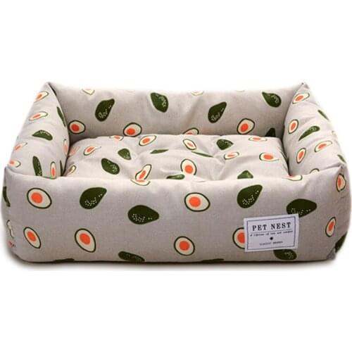 Creativity Dog Bed Kennel Cat Puppy Rectangle Sofa Bed Pet House Washable Beds Cushion For Small Dogs Supplies Accessories