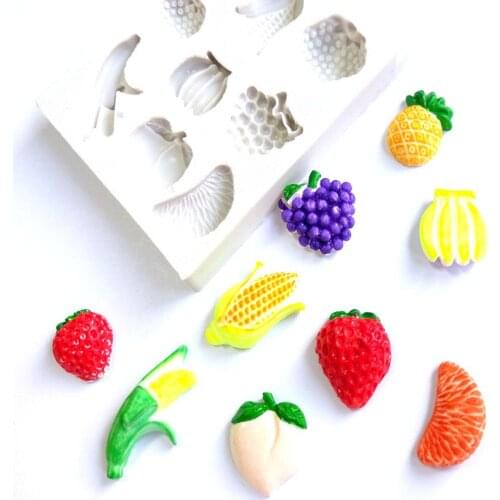 Fashion Fruits Series Silicone Mold Fondant Cake Candy DIY Sugarcraft Decorating Tool