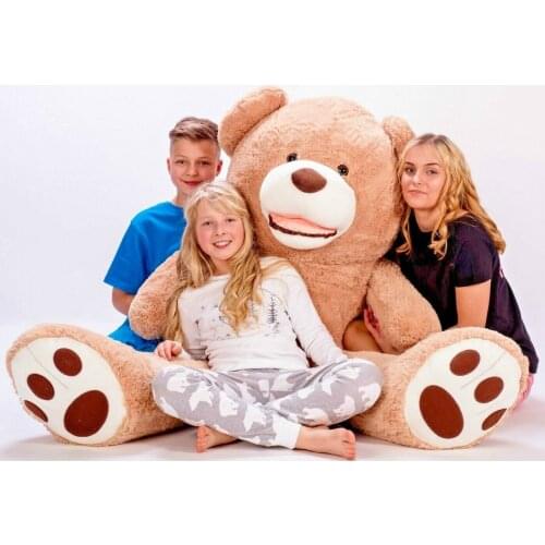 Stuffed Animals Giant Teddy Bear Large 100-160 Cm Light Brown Plush Toy Soft and Cute Stuffed Teddy Bear