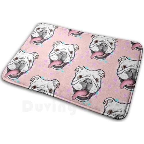 Princess Buttercup In The Pink Soft Non-Slip Mat Rug 3157 Carpet Cushion Bulldog English Bulldog Bully Dog Pet