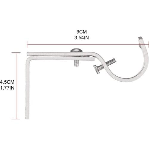 Set of 3 High Quality Iron Curtain Drapery Rod Bracket for 1-Inch Rod, Adjustable,Color Choose 875F