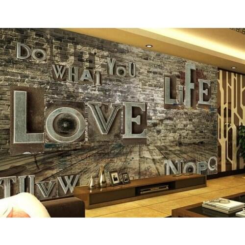 Customize wall papers home decor 3d Retro nostalgic relief Living room bedroom wallpapers for home walls