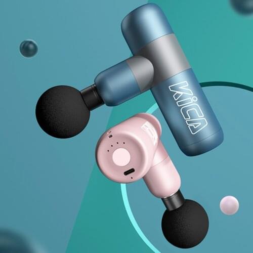 2020 NEW KICA K2 Fascia Gun Mini Size Electric Body Massage 4 Vibration Speeds Handheld for Fitness Athletes Muscle Pain Relie