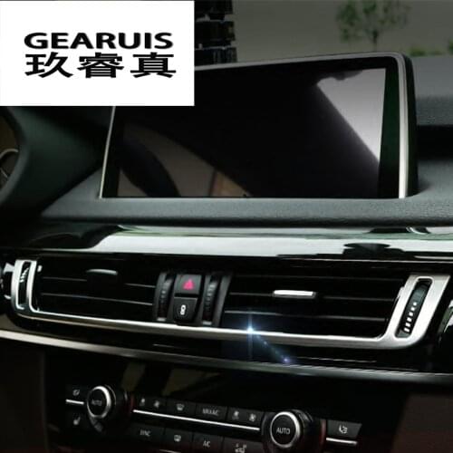 Stainless steel Car Interior Control Panel air conditioner outlet Decorative Frame Cover Trim for BMW e70 e71 X5 X6 F15 F16