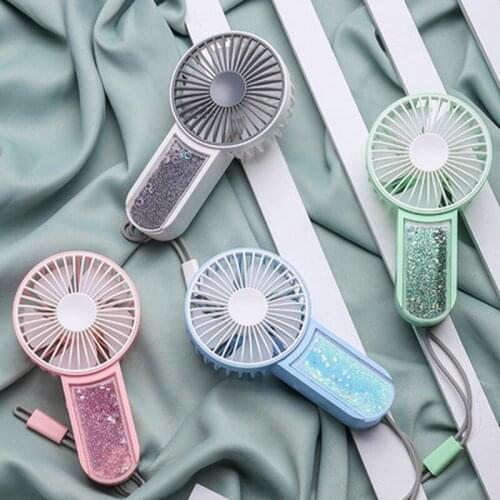 Portable Handheld Fan Rechargeable Battery With Mobile Phone Holder For Home Outdoor Summer Air Cooling Fan Ventilators Mini