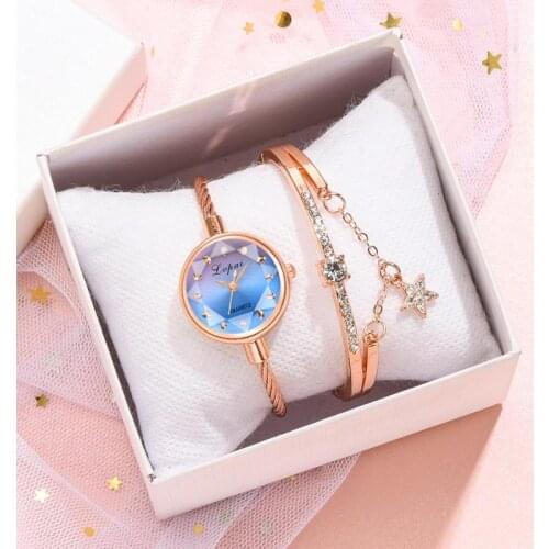 Luxury Women Bracelet Watch Quartz Watches Womens Gradient Color Ladies Wristwatch Dress Female Gifts Clock Relogios Feminino